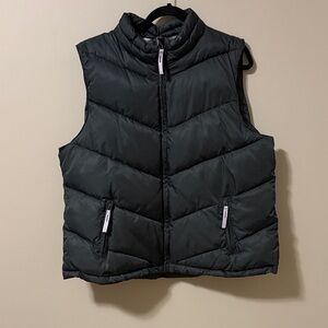 Old Navy Black Quilted Down Puffer Vest